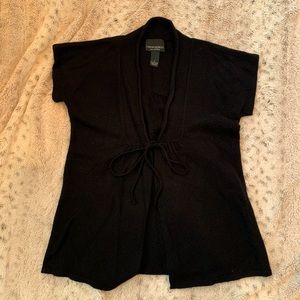 Cynthia Rowley cashmere tie front sweater